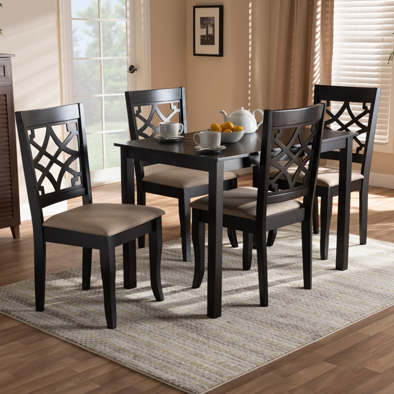 4 - Person Four Leg Dining Set, Sand