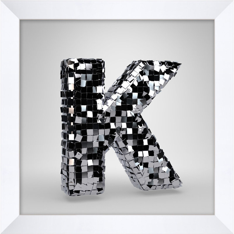 Disco Letter K Print by Mat Sanders