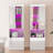 Melinde 71'' H X 23.6'' W 5-Tier Modern High Gloss Led Standard Storage Bookcase,White-100562511