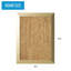 MasterVision Kamashi Personal Natural Cork Message Board + 6 Push Pins, 24" x 18", Gold Wood Frame