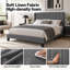 Upholstered Fabric Bed Frame-709784395-709784399