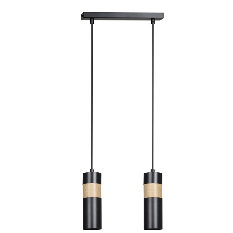 Cognato 2 - Light Cylinder Pendant, Black
