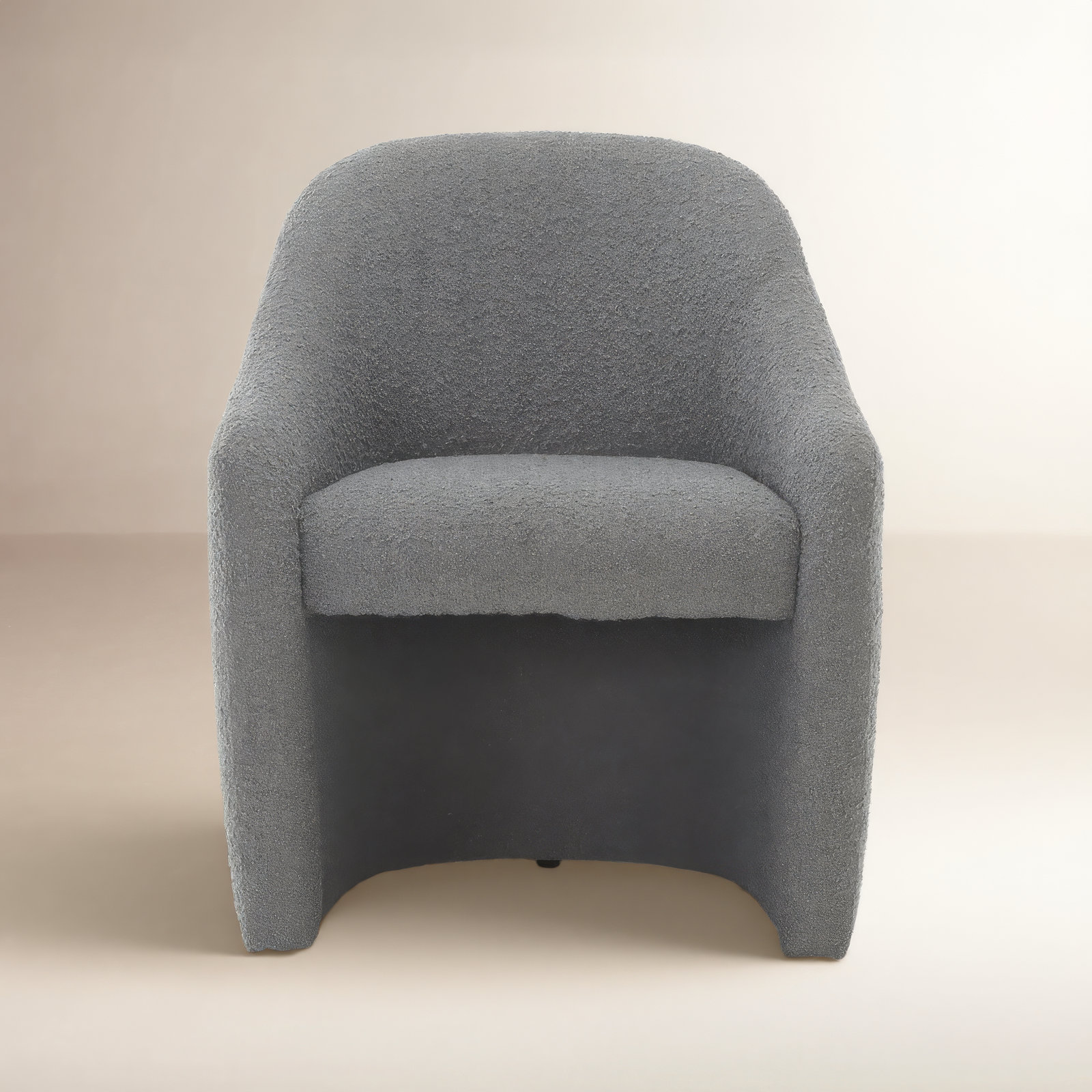 Nonia Dining Chair, Charcoal Polyester