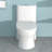 Ceramic Toilet One Piece For Bathroom 12 - Inch Rough In 1.22/1.6 Dual Flush With Soft Close Pp Seat 800G Map Quiet And Clean Skirted Quick Release Hinge Efficient Style