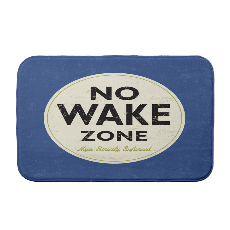 Tapis de bain « Nap Zone » Lepore, l 17 po x L 24 po, Bleu