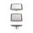 FINE FIXTURES Stainless Steel 6 inch Square Shower Drain with Hair Trap and Tile Insert & Grate 2-in-1 Design-126533251
