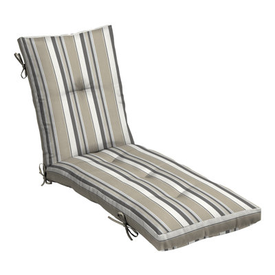 Coussin de chaise d'extérieur touffeté Arden EarthFIBER, 22 x 76