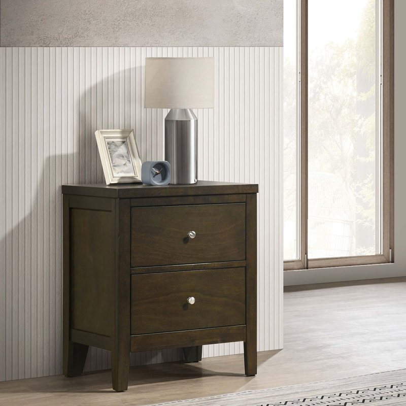 Clement 2-drawer Nightstand, Espresso