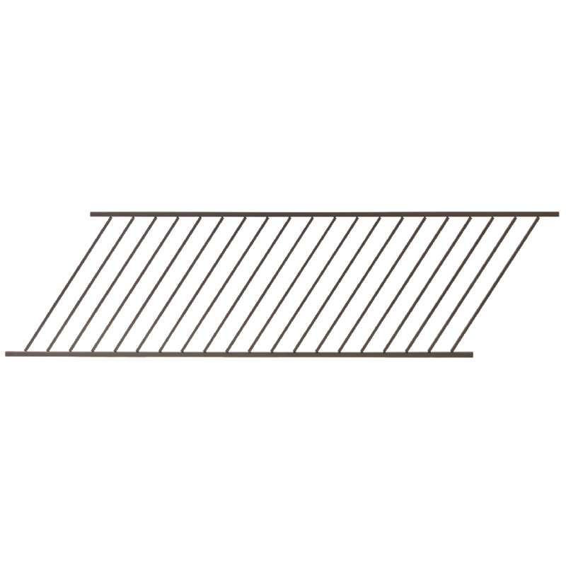 Panneau d'escalier réglable en acier Fe26, H 40 po x l 72 po, Bronze