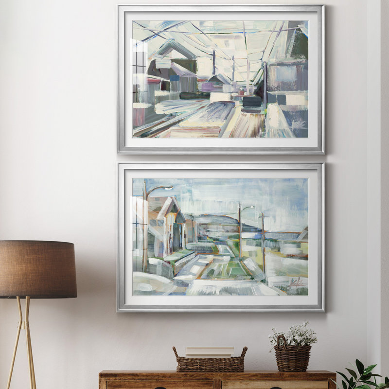 Impression sur toile encadrée 2 pièces "Pointed Out", H 26,5 po x l 36,5 po x P 1,5 po, Argent