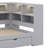 Daybed with Two Storage Drawers,  LED Light and USB Ports-1658851730
