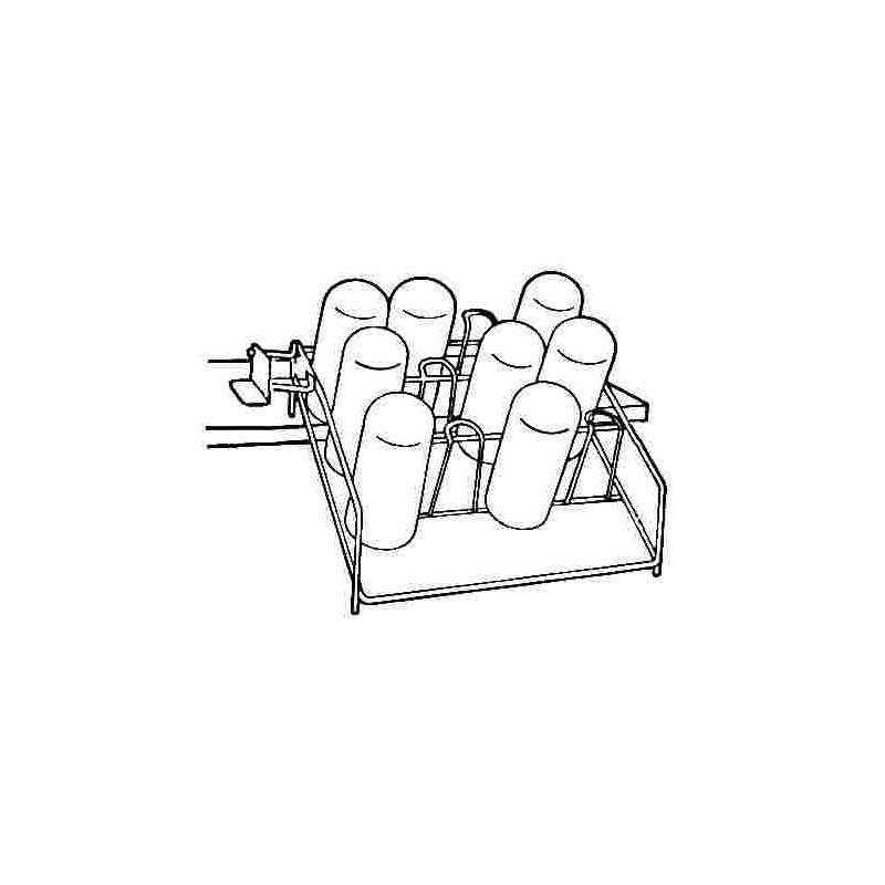 Easy Access Pull-Down Glass Rack - Amerock AM-CM8646-W