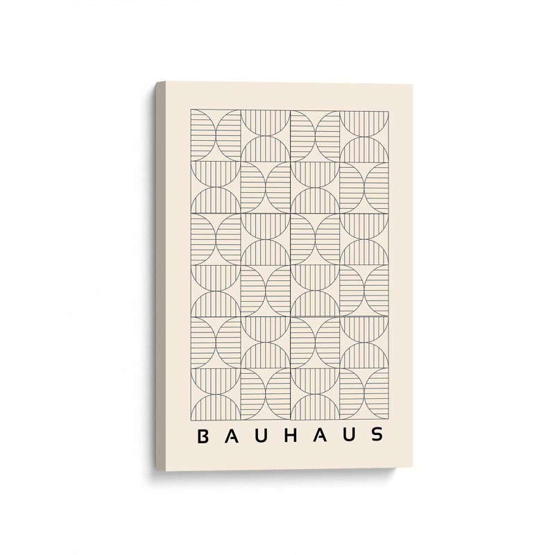 Rouleau de papier peint Bauhaus, Toile tendue, H 48 po x l 32 po