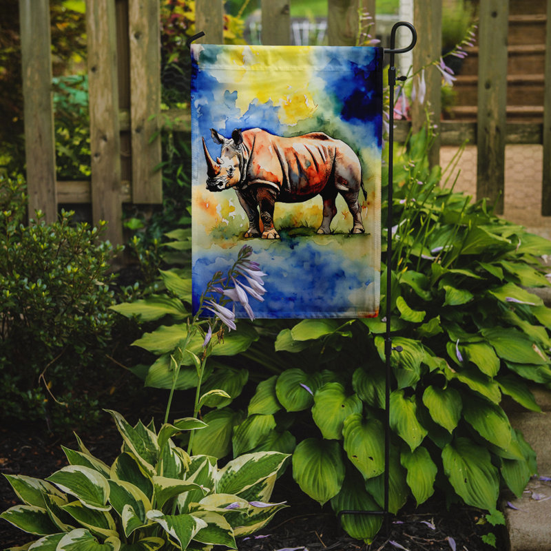 Drapeau de jardin Rhinoceros