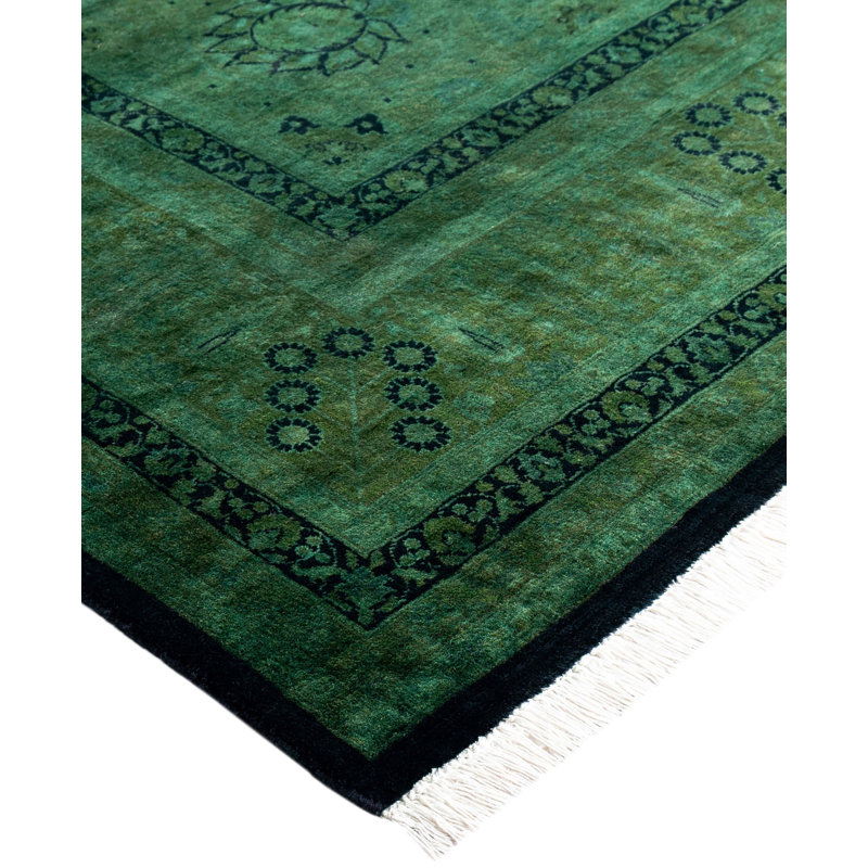 Overdyed One-of-a-Kind 8' 2" X 14' 6" Hand Knotted Area Rug