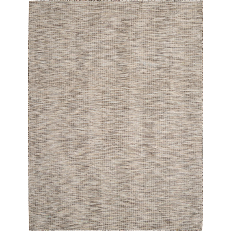Lillehammer Solid Indoor/Outdoor Area Rug, Rectangle 9' x 12', Beige