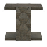 Linea Floor Shelf End Table with Storage