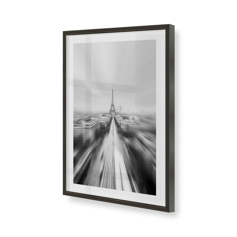 Flou parisien, Cadre photo simple noir satiné, H 9 po x l 11 po