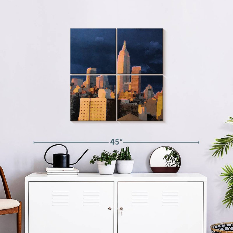 Lilie The City I, 26'' H x 26'' W