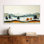 «Black Orange Wesley I», reproduction d'art sur toile encadrée Moody