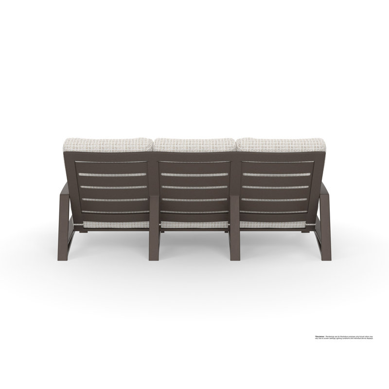 Arc Outdoor 3 - Seat Patio Sofa, Namibia Grey, Copper Creek