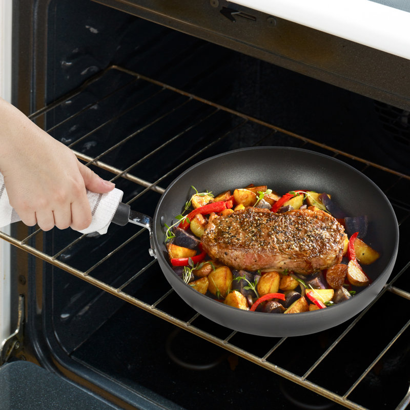 T-fal 10-Inch Black Aluminum Non-Stick Fry Pan with Lid