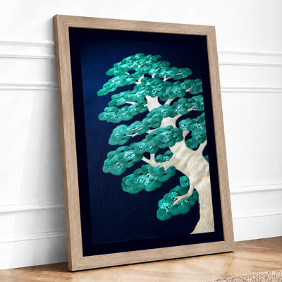 Island Paradise From Above Coastal 1 Piece Single Picture Frame Wall Art