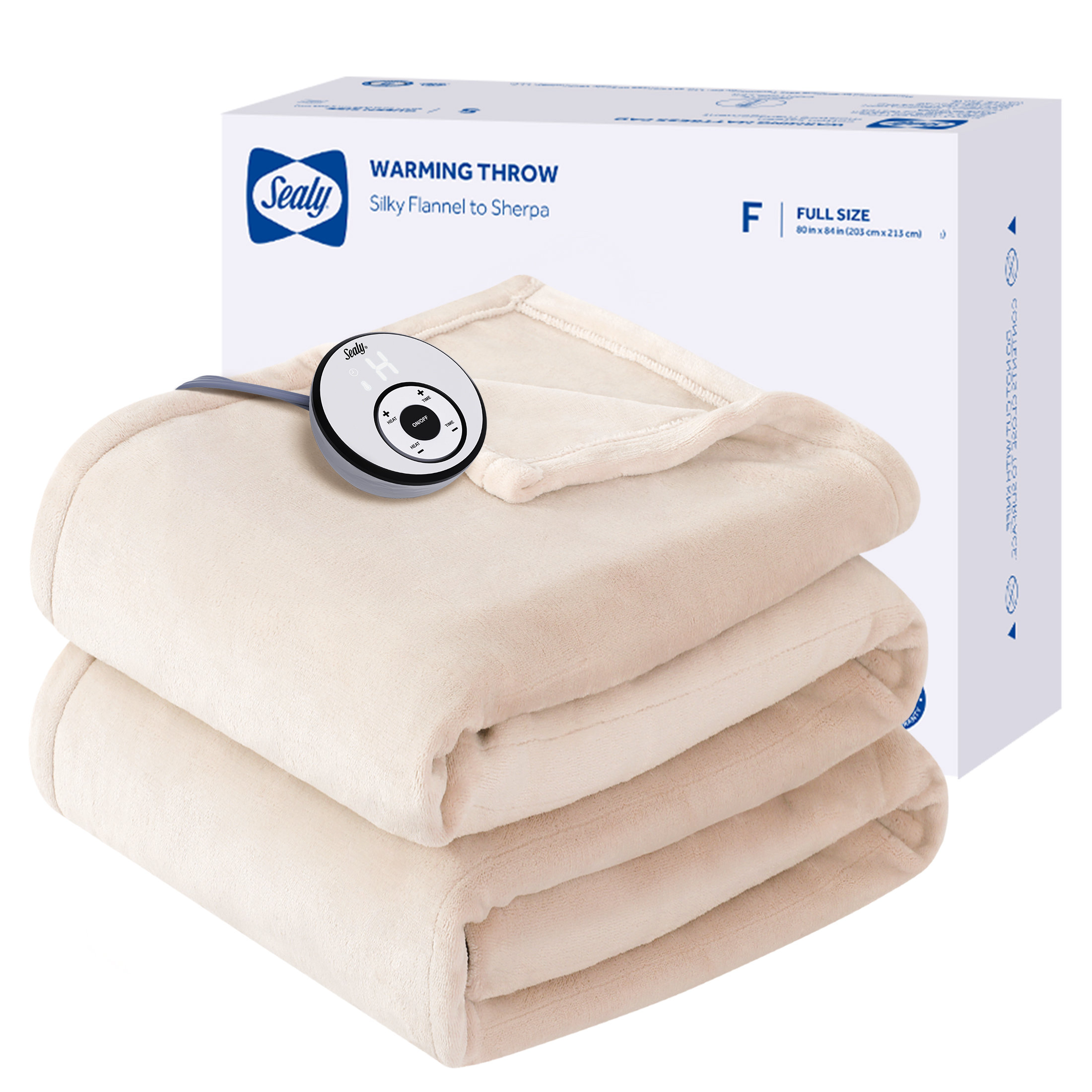 Sealy Heated Flannel Blanket Wayfair