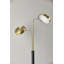 Lampe de bureau noire / laiton 25,25 po Abele
