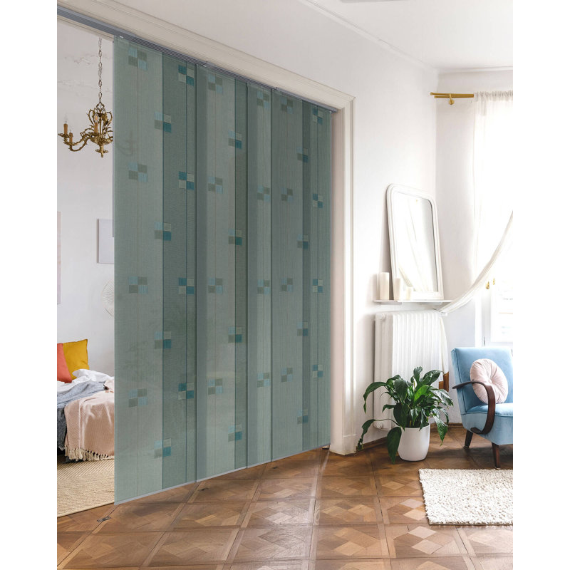 Sharmaine Semi Sheer Vertical Blind, Green