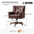 Meroy Transitional Simple Assemble 360° Swivel Tilting Office Chair with Solid Wood Legs-1455413683
