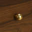 Table de chevet 2 tiroirs Walnut