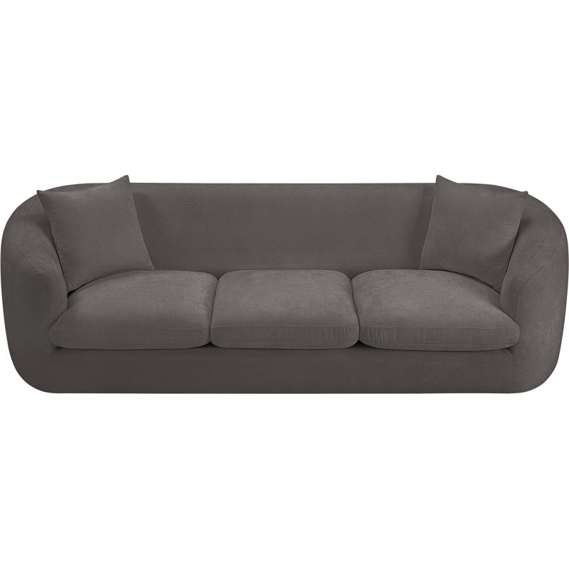 Canapé Penelope Millionder Chenille, Tissu gris chenille