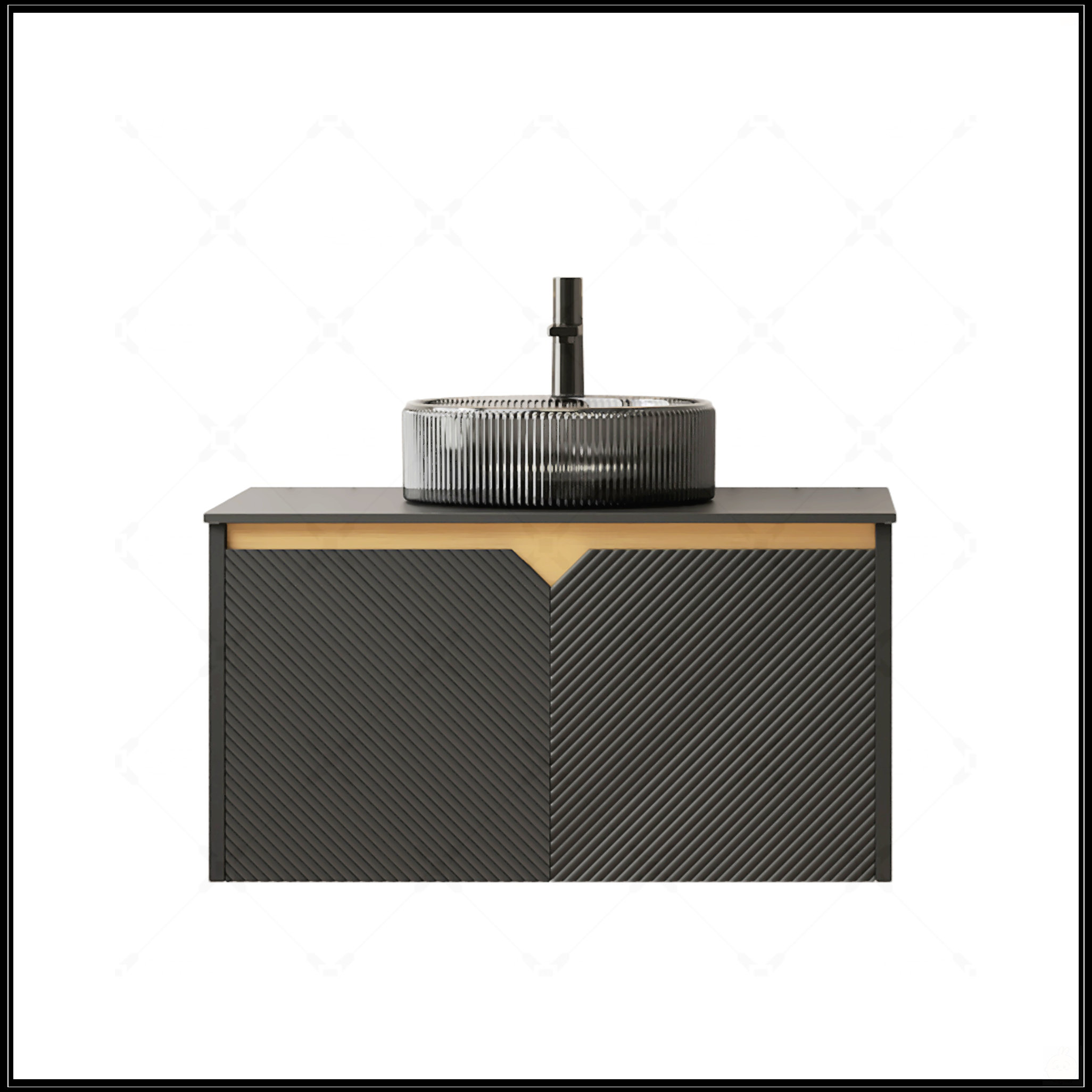 Wrought Studio™ Wall-Mounted Floating Bathroom Vanity With Storage ...