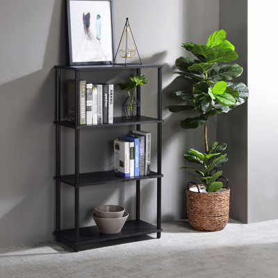 Tennos 3-Shelf Rectangular Bookshelf