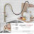 Modern Faucet Stylish Catania One-Handle Pull Down Kitchen Faucet-104429211