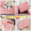 Canapé 84 po à 3 places Snowfleece 84 po, rose comprimé moderne-1991179244