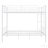 Full Over Full Metal Bunk Bed, White