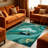 Slate Grey Native Diamond carpet-easy to clean, machine-washable, soft and comfortable; suitable for door mats, kitchens, living rooms, bedrooms, corridors, and laundry areas. Easy to clean, durable carpet for home decoration.-1959079488