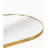 Golden 63 x 20IN pill-shaped full-length mirror or bathroom mirror