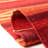 Kalaiya Hand Loomed Wool/Cotton Striped Rug in Red-1981143104