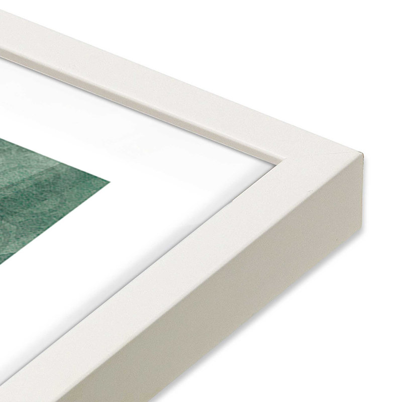 Imprimé Dashing Through the Snow, Cadre simple opaque blanc, bois massif, H 21,5 po x l 21,5 po
