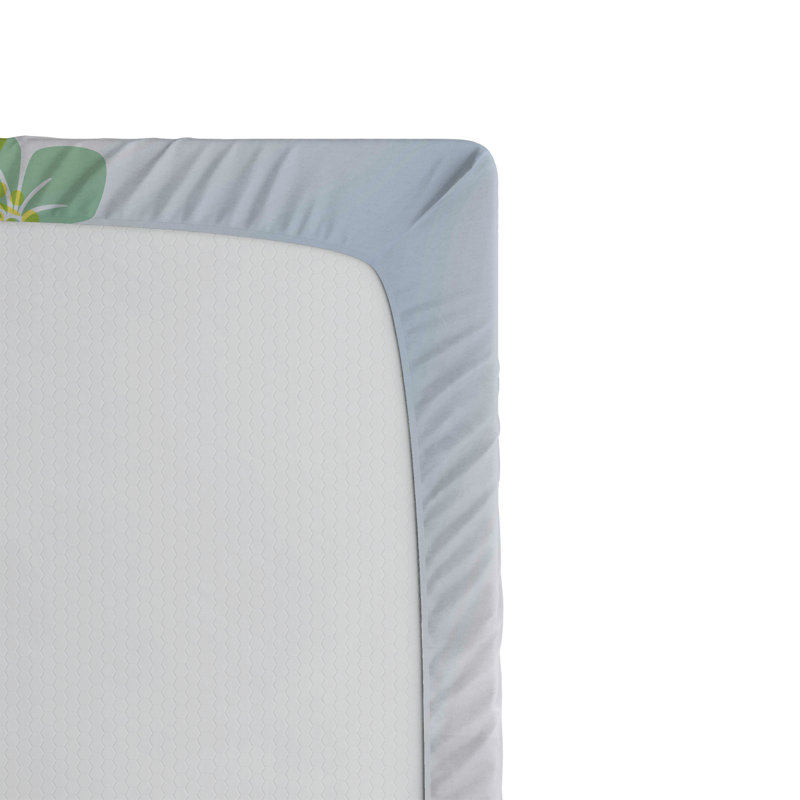 Ambesonne Luau Fitted Sheet 2-Pack Polynesian Spring Aloha Multicolor, Queen Fitted Sheet
