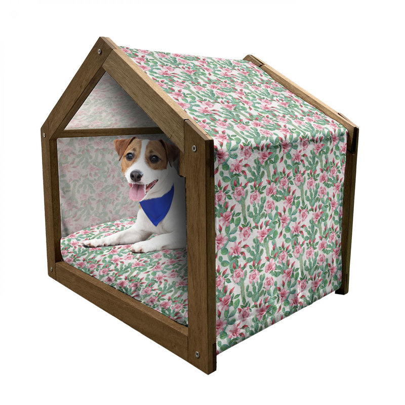Niche pour chien en bois, H 32,28 po x l 39,37 po x P 28,35 po