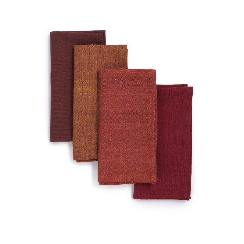 Serviettes de table tissées à la main SPice Hues - 16 po x 16 po