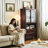Nut-brown Solid Wood+Glass Display Cases