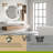 Set Of Two Modern Wall Sconces, 1-Light Gold Vanity Light Fixtures With Matte Brass Finish And Clear Glass For Bathroom, Living Room, Bedroom, And Hallway