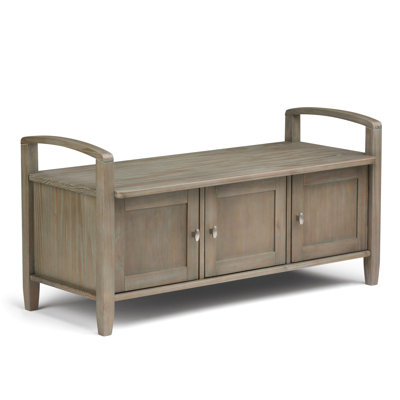 Banc de rangement de style transitionnel