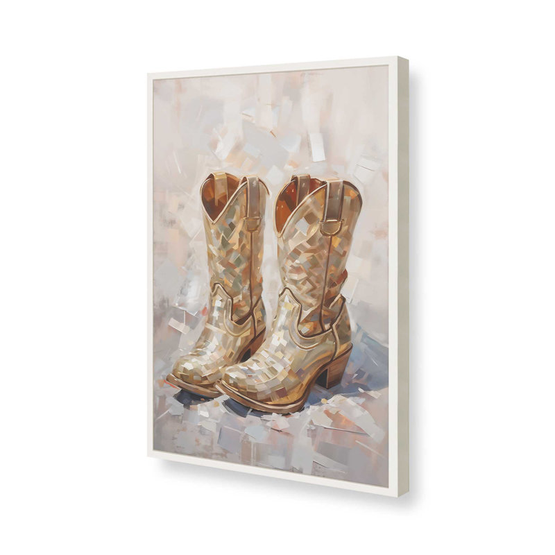 «Cowboy Essentials in Tan», impression, Blanc opaque, H 15 po x l 12 po