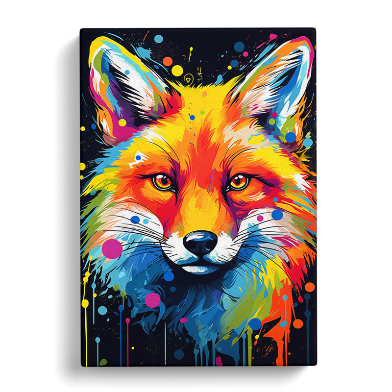 Fox Pop - No Frame Print, 60cm H x 40cm W x 3cm D